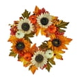 thumbnail image 1 of Fall Wreath Artificial Flower Wreath Front Door Wreath 17 inch Fall Decor Wreath, 1 of 9