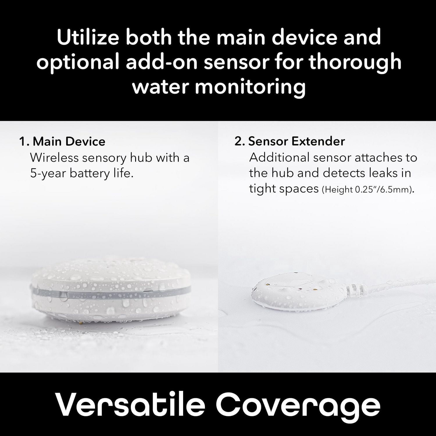 Merkury Innovations Capteur D'inondation Wi-Fi Intelligente