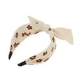 thumbnail image 5 of Unique Bargains 1 Pc Exquisite Bow Headbands for Women Beige, 5 of 6