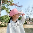 thumbnail image 4 of RoamHome Translucent Sun Visor Hat with Mini Fan Rechargeable, 360 Degree Rotating, Summer Big Eaves Outdoor Cool Hat for Outdoor Hiking Fishing Camping (Pink), 4 of 9