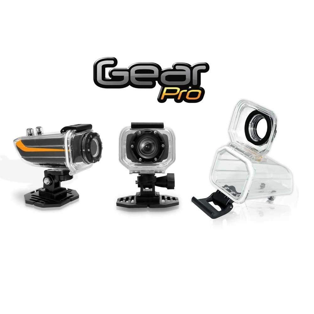 Sound Around GDV785OR HD Video Recording Gear Pro Ryder, 1080p, 16 MP, Action Video Cameras with Waterproof Case, White