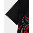 thumbnail image 6 of Men's 3D Tiger Print Cool Summer Casual T-Shirt - Comfortable Crew Neck Short Sleeve, Suitable for Daily and Vacation Wear, 6 of 6