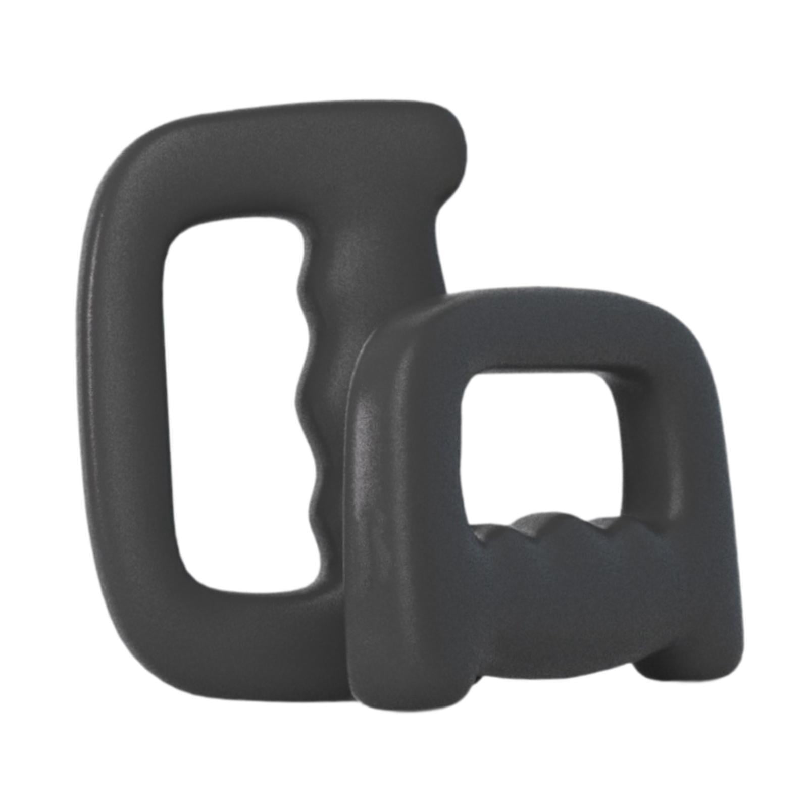 TTETTZ 2Pcs Dumbbells Dumbbells Set Nonslip Portable Hand Weights for Strength Building Black 1KG