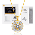 thumbnail image 3 of 1 Carat Moissanite Pendant Necklace for Women D Color VVS1 Simulated Diamond 925 Sterling Silver Necklace Gifts for Her, 3 of 9