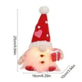 thumbnail image 3 of dajkiuy Lighted Valentines Gnomes Decorations, 10 Inch Gnome Plush Doll Valentine Gift Tabletop Ornament, 3 of 6