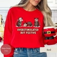 thumbnail image 5 of Overstimulated But Festive Possum Christmas Sweatshirt, Funny Christmas Shirt, Possum Christmas Sweatshirt, 5 of 5