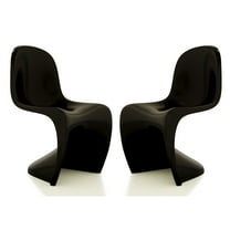 Modholic Wave Chair, Black (Set Of 2)