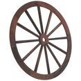 thumbnail image 3 of LOLIPPYY Wooden Wagon Wheel Decor Vintage Wood Wheel Hanging Decoration Wagon Wheel Wall Art, 3 of 7