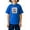 Blue, variant on First Grade Letter Print Summer Graphic T-shirts for Outdoor Sports and Daily Wearing, Young Boys T-Shirts, Size from 3-13Y