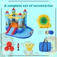 thumbnail image 5 of Veeboto Inflatable Bounce House with Blower, Bouncy Castle with Slide, Jumping Area, Pool, Ring Toss, Ball Net, Animal Party Jumping House for 3-10 Years, Indoor & Outdoor, 5 of 7