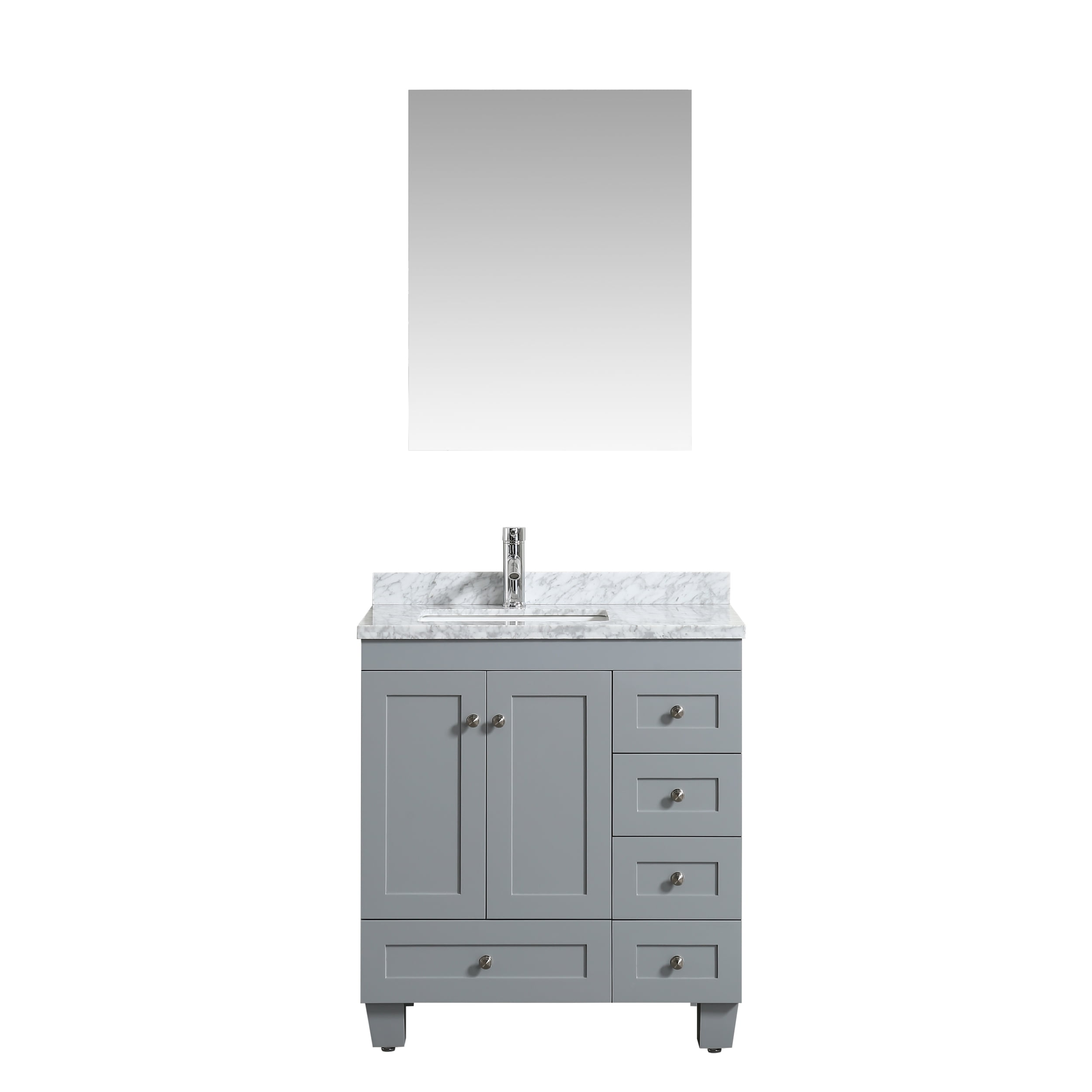 Eviva Happy 30" x 18"Grey Vanity
