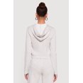 thumbnail image 4 of Women's Scuba Zip Front Cropped Hoodie, 4 of 4