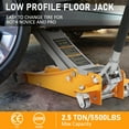 thumbnail image 4 of Garvee 2.5 Ton Floor Jack,Steel Hydraulic Floor Jack with Dual Pistons Quick Lift Pump,Lifting Range 3.46"-19.49" for Cars,Trucks, 4 of 7