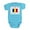 Turquoise, variant on CafePress - ROMANIAN8956 - Cute Infant Bodysuit Baby Romper - Size Newborn - 24 Months