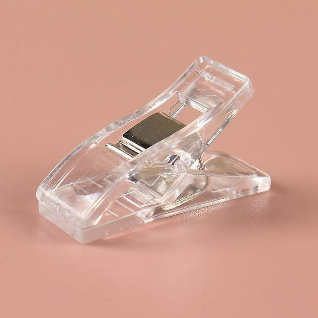 BR 50 clips de costura de color transparente - Clips multifuncionales de bricolaje para fijación de telas