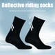 thumbnail image 3 of Calcetines reflectantes Ciclismo Running Elástico Deporte Baloncesto Negro JShteea El nuevo, 3 of 7