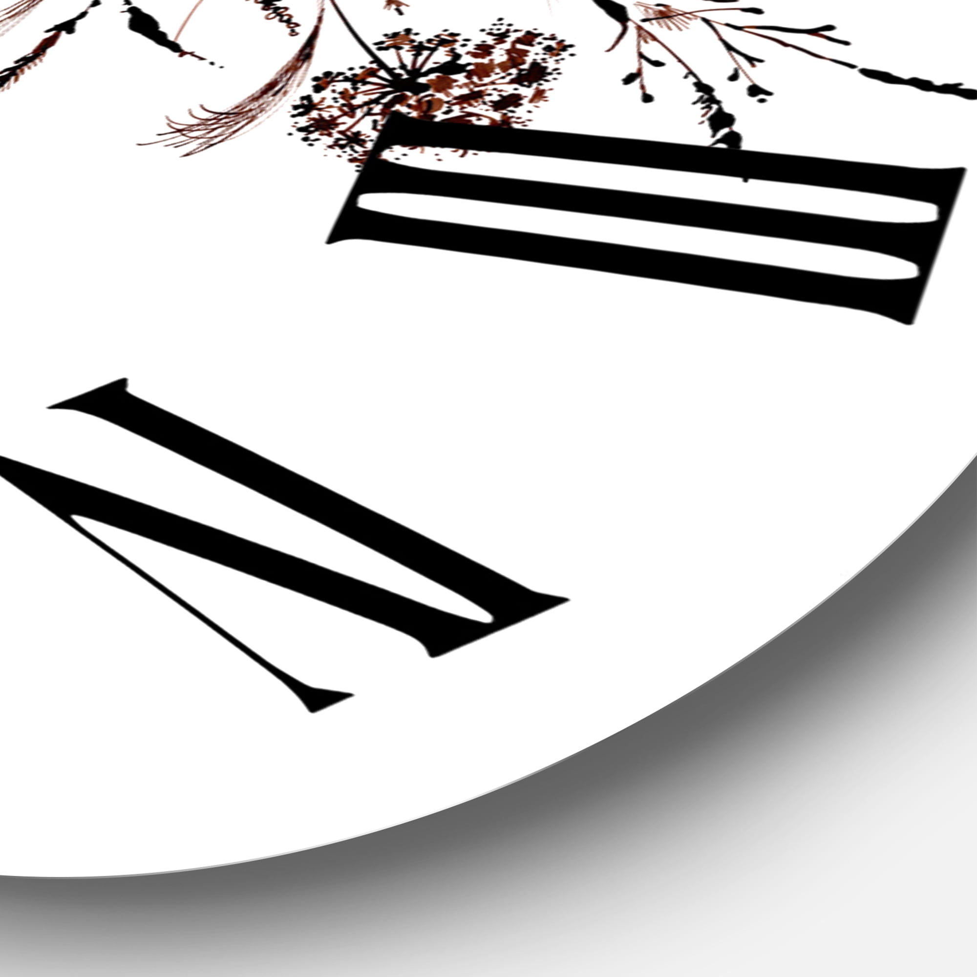 Designart 1 in Quartz Traditional Wall Clock