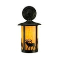 thumbnail image 3 of Meyda 140655 8 in. Fulton Elk Hanging Wall Sconce, Beige Craftsman, 3 of 4