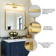 thumbnail image 6 of Minimalist Linear LED Modern Lighting Fixtures 24'' Bathroom Gold Vanity Light Dimmable Over Mirror Wall Sconce for Bathroom, 6 of 11