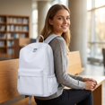thumbnail image 5 of HHGBAD Large Capacity Backpack, Ergonomic Straps, Multiple Compartments, Durable Design, Everyday Use, Ideal for Classes and Commuting,Light Gray, 5 of 6