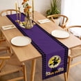 thumbnail image 3 of Halloween Table Runner - 72 Inch Long, Kitchen Dining Table Runner Dresser Scarves, Riding Black Witch Cat Purple Plaid Pumpkin Farmhouse Decor for Coffee Tables Wedding Party Banquet, 3 of 8