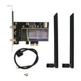 thumbnail image 2 of Tarjeta de red PCIE, tarjeta de red PCI E, adaptador Wi-Fi para computadora PC, adaptador Wi-Fi ultra sensible, 2 of 9