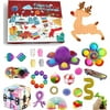 Pybcvrrd Advent Calendar For Kids 24Pcs Christmas Pop-Up Squeeze Sensory Fidget Toys