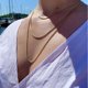 thumbnail image 2 of Gargantilla fina minimalista para mujer, cadena de pila, Collar delicado de oro, joyería de cadena de clavícula en el cuello, novedad de 2022, 2 of 5