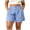 Light Blue, variant on hoksml Women Plus Size Cotton Linen Casual Shorts with Pockets, Button Front Elastic Back Waist Summer Shorts