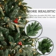thumbnail image 4 of Jostyle Pre-Lit 7.5ft Artificial Christmas Tree, Feel Real Snow Flocked PE Tree 750 Clear Lights, Red Berries, 4 of 8