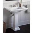 thumbnail image 3 of Kohler K-2268-8-0 30" 1-Bowl Pedestal Fireclay 3-Hole Bath Sink White, 3 of 5