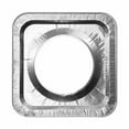 Yehailo 100 Pack Aluminum Foil Square Stove Burner Covers Disposable