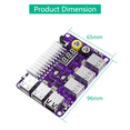 thumbnail image 4 of Adaptador de módulo de alimentación ATX de 24 pines con placa de expansión, 12 puertos USB 2.0, QC 2.0/3.0 y salida de 12 V., 4 of 5