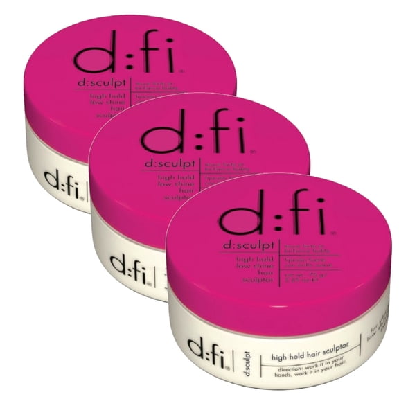 DFI D-High Hold Low Shine Hair Sculptor for Unisex, 2.65 oz - Pack of 3