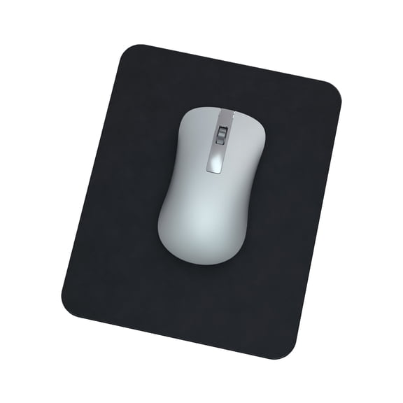Polycarbonate Mouse Pad,Durable Hard Gaming Mouse Pad,One Side Covered with PU Leather,9.21"x7.83"x0.13",Black