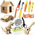 thumbnail image 3 of 150-Piece Cardboard Construction Kit with Reusable Plastic Screws, Safe DIY Box Tools for Kids, Creative Building and Crafting Set, 3 of 6