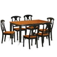 thumbnail image 2 of East West Furniture Nicoli 7 Piece Keyhole Dining Table Set, 2 of 3