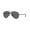 Polished Black Frame | Dark Grey Lens, variant on RB3625 NEW AVIATOR Pilot Shape Sunglasses Polished Black Frame | Dark Grey Lens 58mm