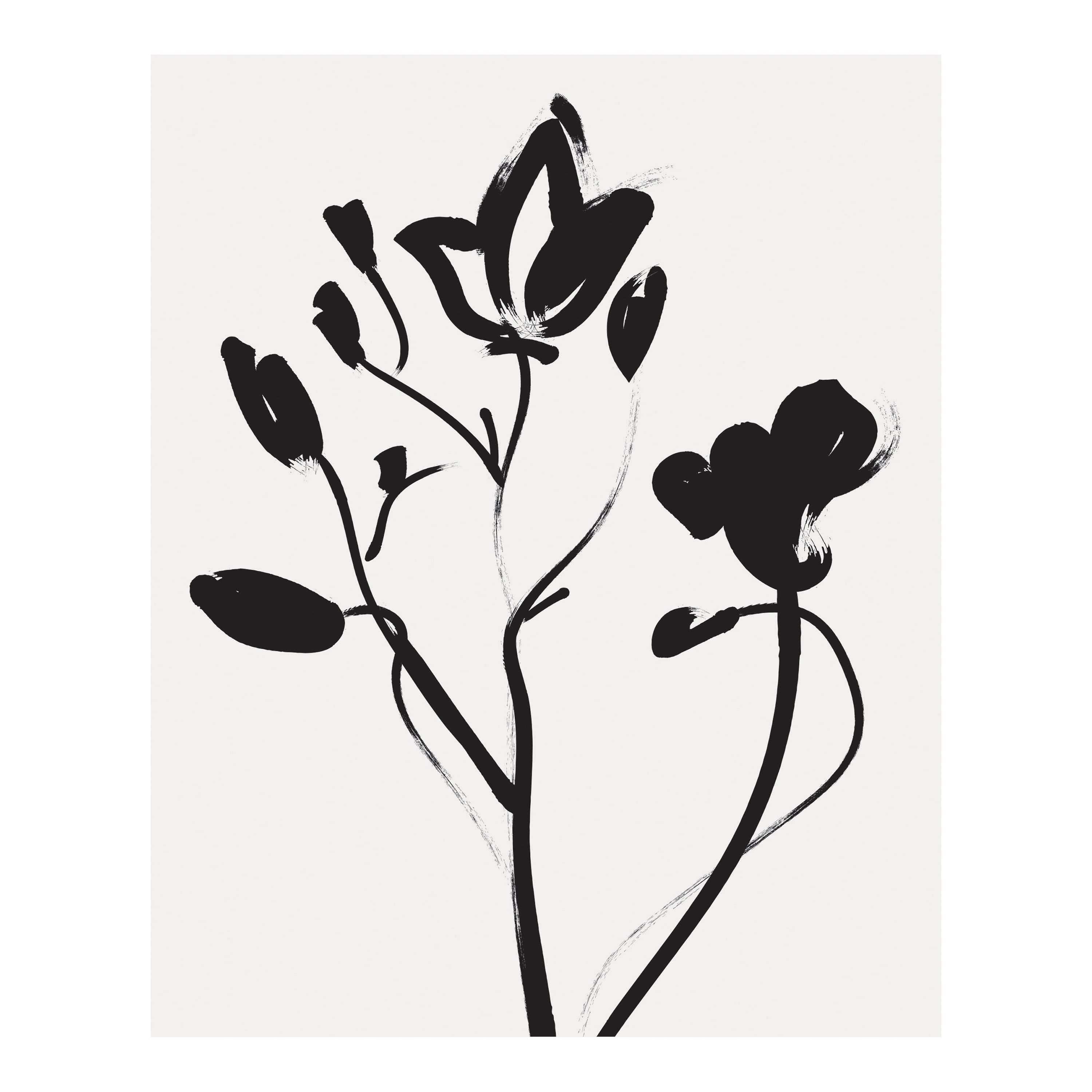 (2 pack) DesignOvation Botanicals Black and White Unframed Art Prints 8” x 10” Set of 3 by The Creative Bunch Studio