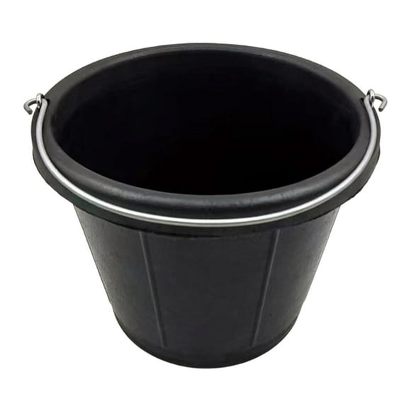 Cubo de goma para comederos. Cubo de goma sencillo, portátil y versátil para agua de jardín, ideal para cabras, gallinas, caballos y para mejoras del