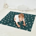 thumbnail image 2 of DarkGreen Dinosaurs Pattern Blanket,Comfortable Soft Flannel Throw Blanket,All Season,Warm Lightweight Blankets for Sofa Bed Couch Living Room Chair,30"x40", 2 of 4