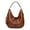 Brown, variant on Faraee Womens Crescent Tote Bag Underarm Leather Shoulder Purse Tassel Crossbody Top Handle Handbag for Travel Shopping Casual Black