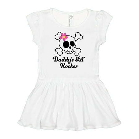 

Inktastic Daddy s Little Rocker Skull Gift Baby Girl Dress