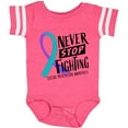 thumbnail image 3 of Inktastic Never Stop Fighting Suicide Prevention Awareness Ribbon Boys or Girls Baby Bodysuit, 3 of 5