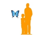 thumbnail image 2 of Blue Butterfly Insect Over Sized Statue, 2 of 13