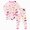 A68-Light Pink, variant on Ccpelsie Little/Big Boys and Girls Cozy Pajamas Set Kids Sleepwear for Children Fall and Winter Homewear Light Pink,2-3 Years
