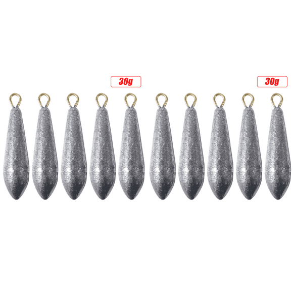 Peggybuy 5x Fishing Weight Sinker Pendant Connector Pesca Fish Tackle (30g)