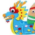 thumbnail image 6 of DIY Felt Craft Kids Handcraft Dragon Boat Handmade Fabric Crafts 3D Handmade Material Pack DIY Non Woven Toy for Children Activity rice dumplings, 6 of 7