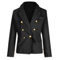 thumbnail image 2 of Dezsed Women's Blazers & Suit Jackets Fashion Women Casual Pockets Long Sleeve Casual Solid Coat Cardigan Blouse Black XXXL, 2 of 5