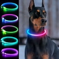 thumbnail image 1 of Collar LED para perros Dlitk, multicolor, recargable por USB, 70 cm, 1 of 6